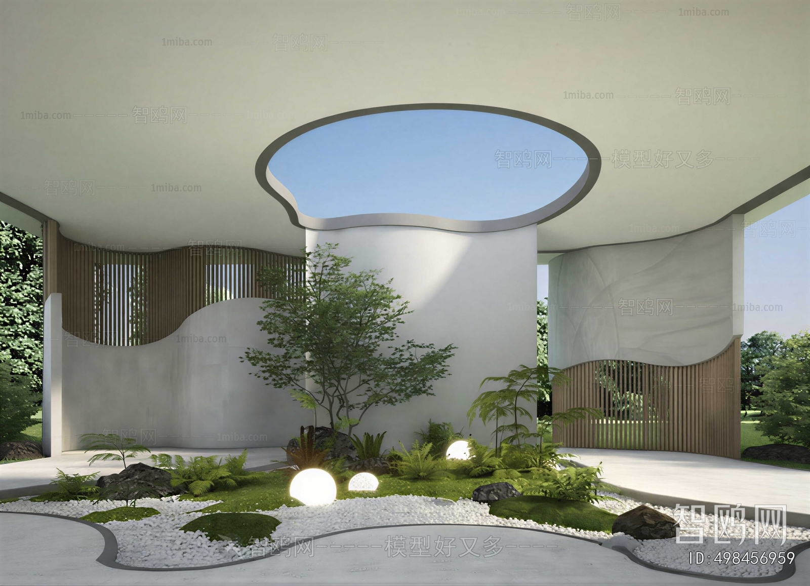 New Chinese Style Courtyard/landscape