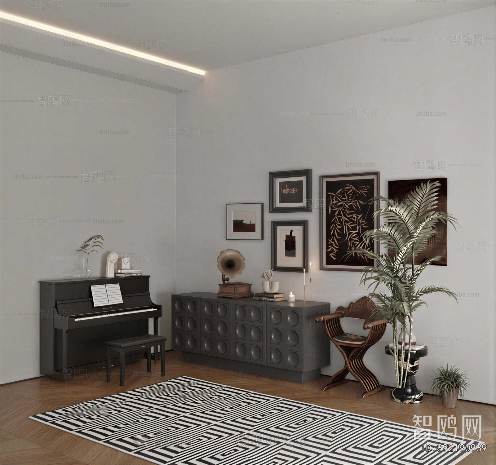 Modern Piano Room