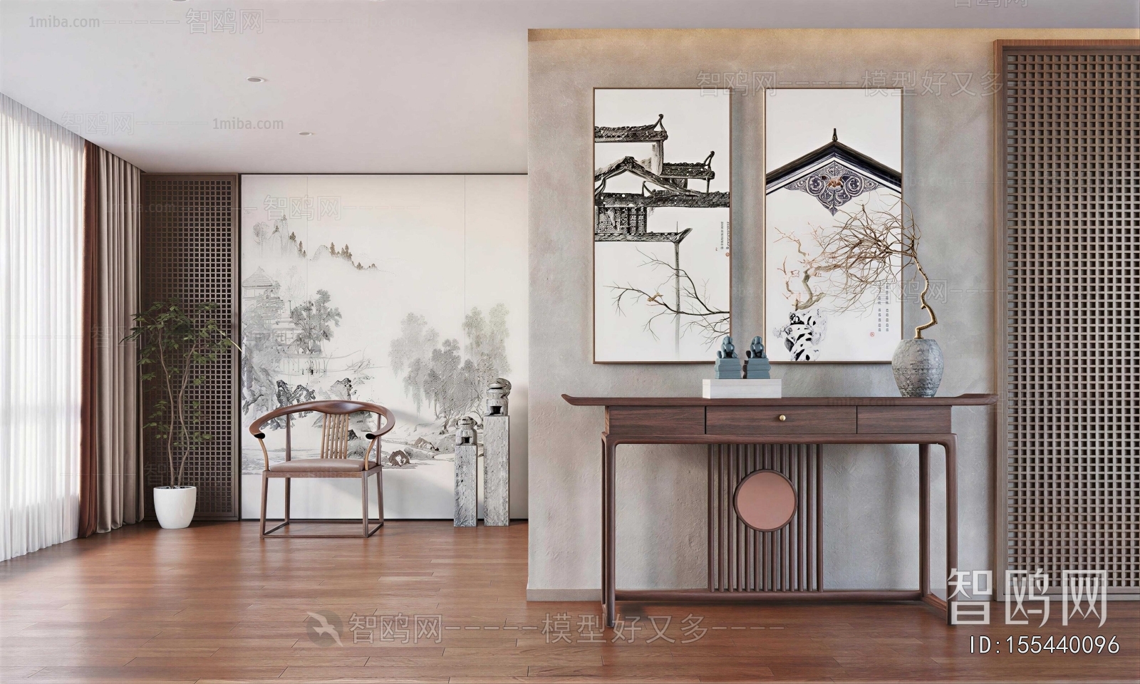 New Chinese Style Hallway