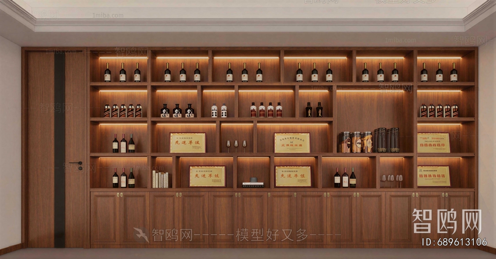 New Chinese Style Wine Cabinet