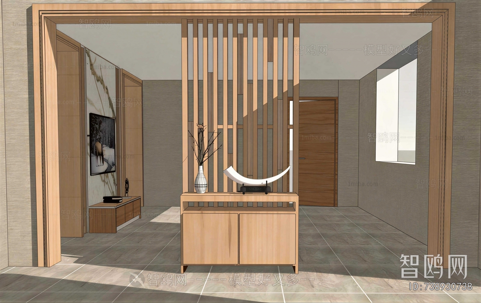 New Chinese Style Hallway