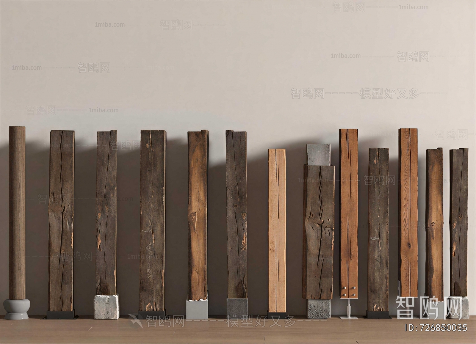 Wabi-sabi Style Column