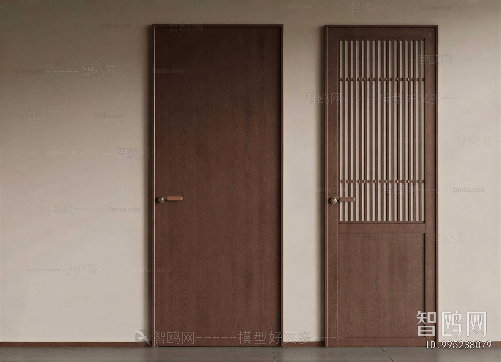 Wabi-sabi Style Single Door