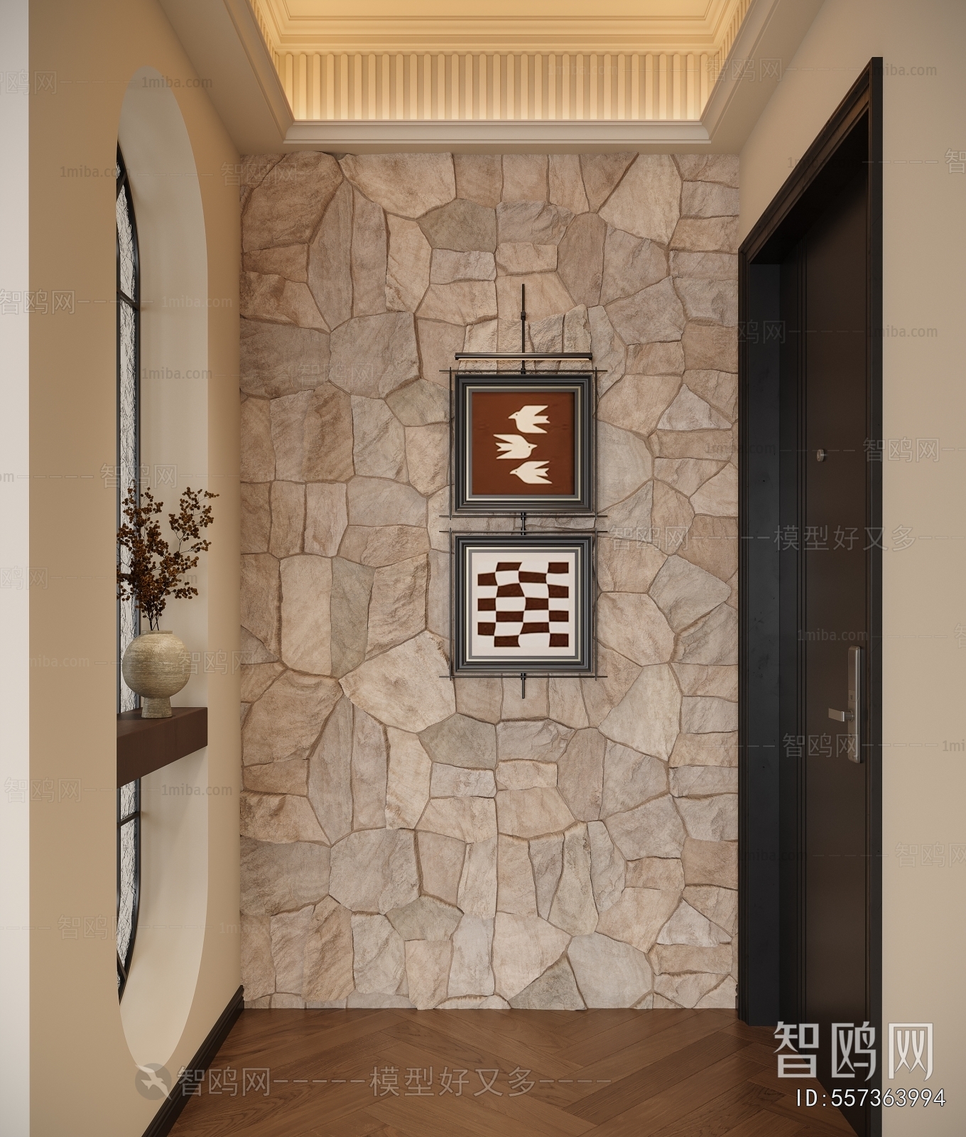 French Style Hallway