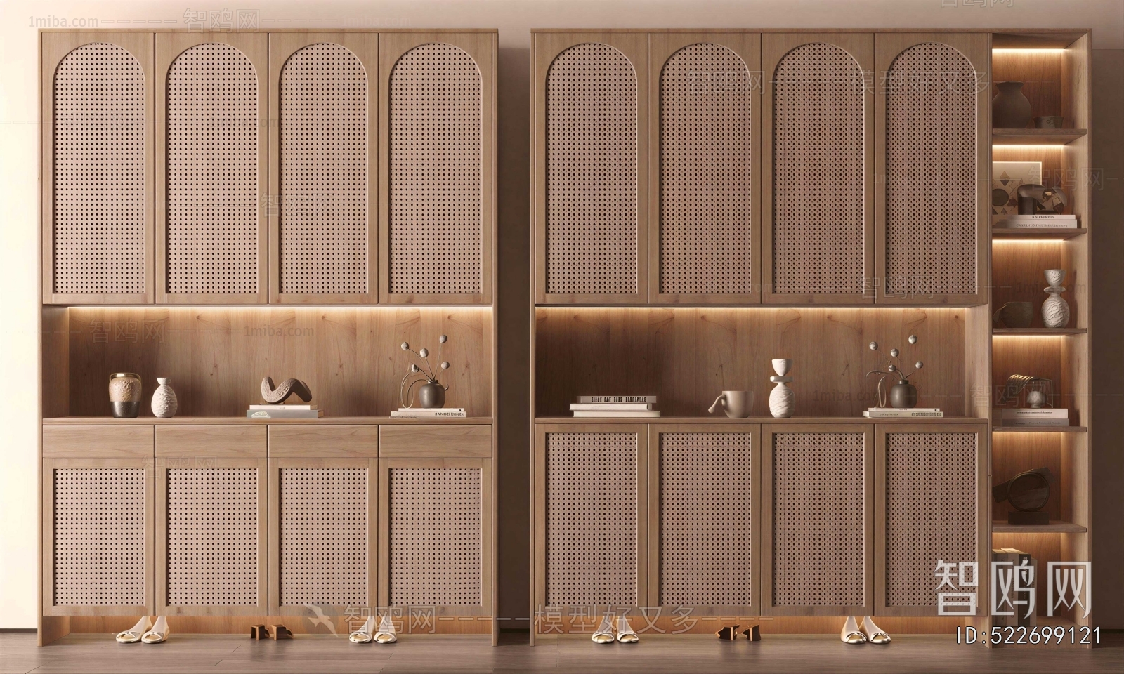 Wabi-sabi Style Shoe Cabinet