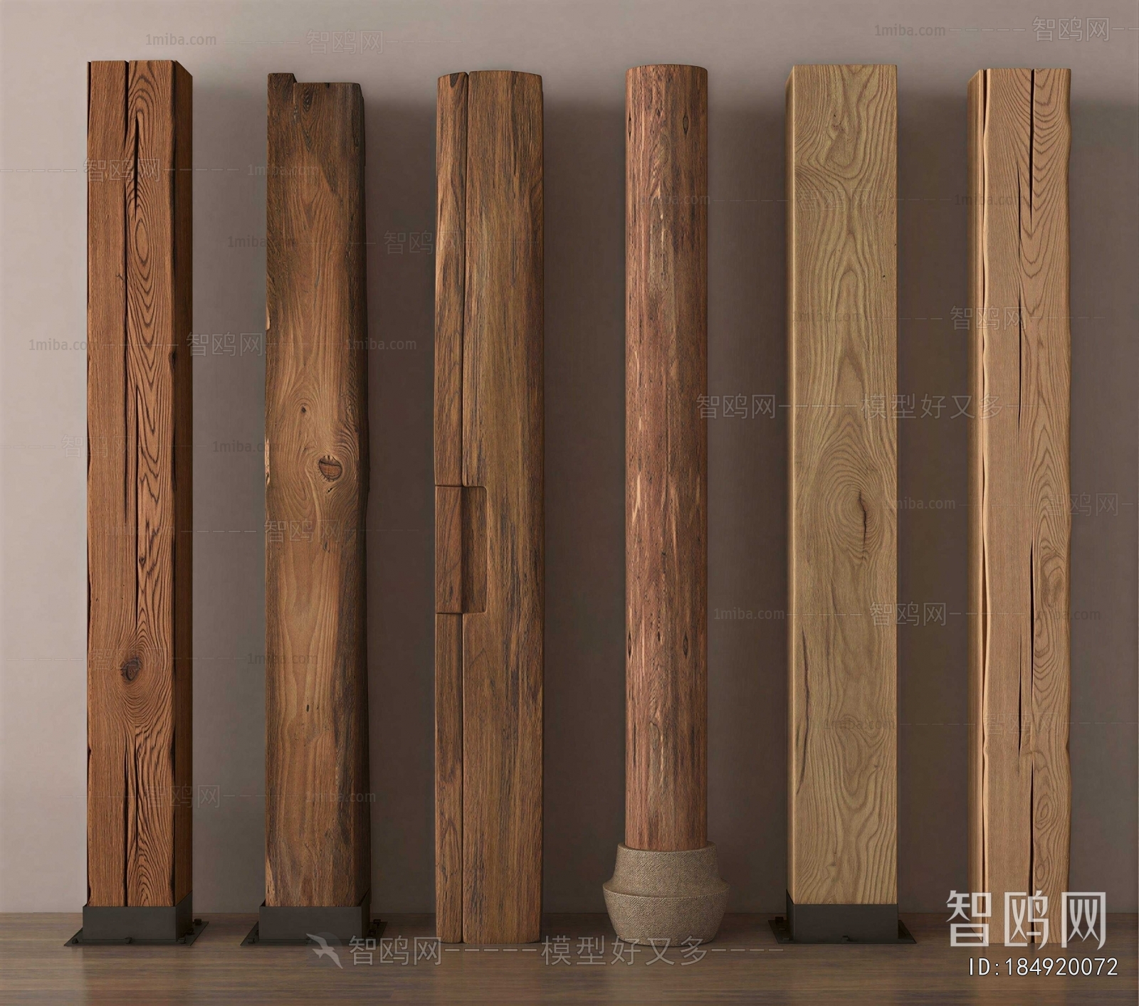 Wabi-sabi Style Column