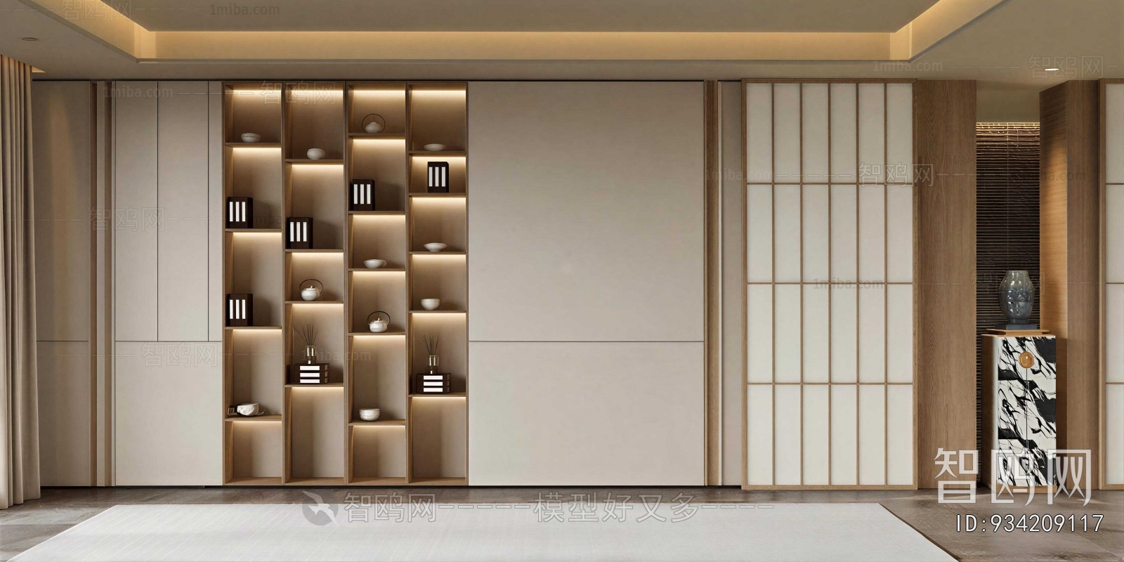 New Chinese Style Bookcase