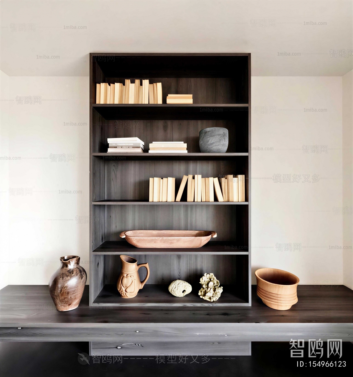 Wabi-sabi Style Bookcase