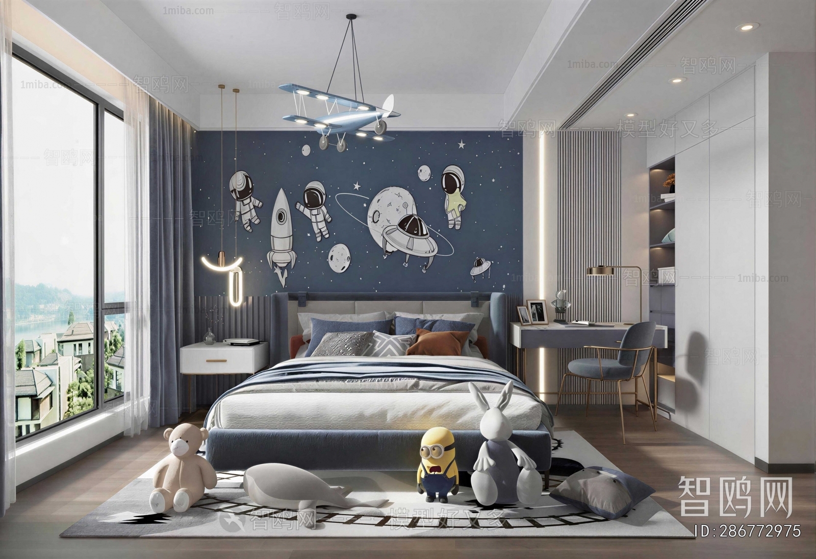 Modern Boy's Room And Son's Room