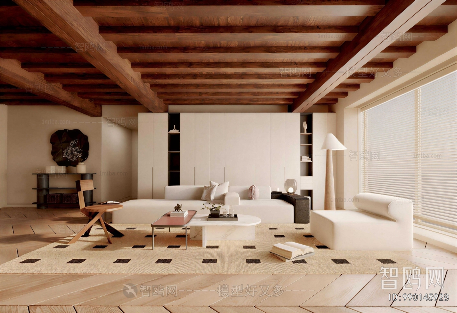 Wabi-sabi Style A Living Room