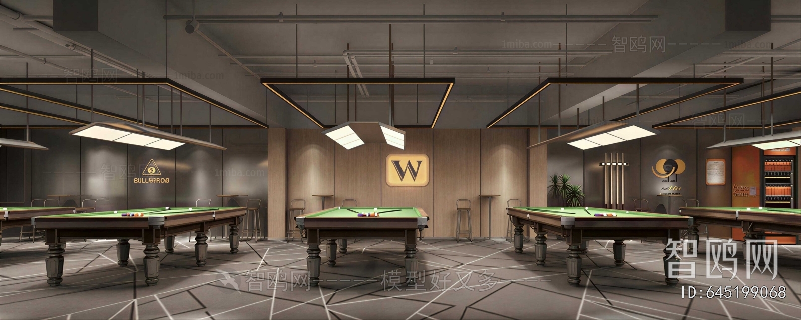 Modern Billiards Room
