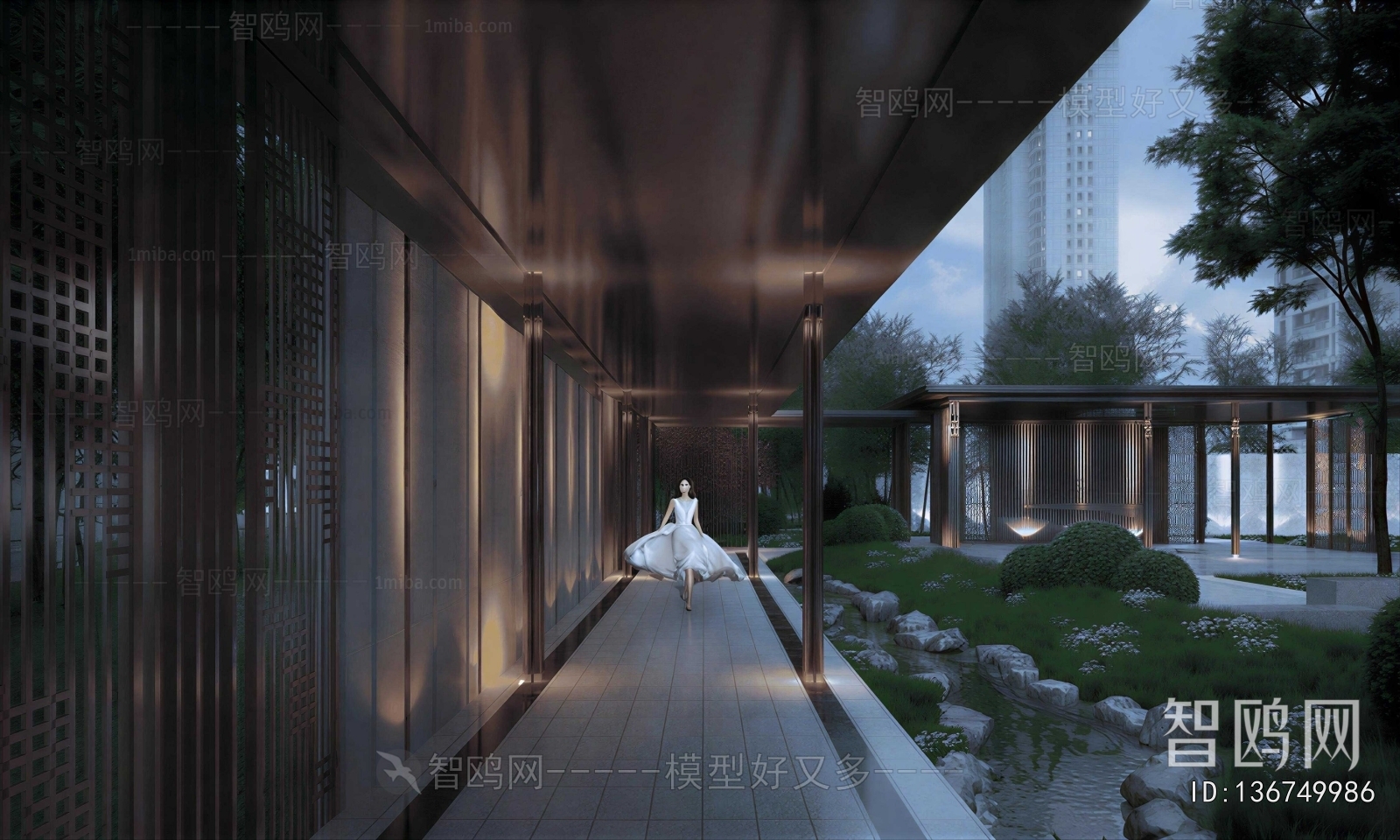 New Chinese Style Courtyard/landscape