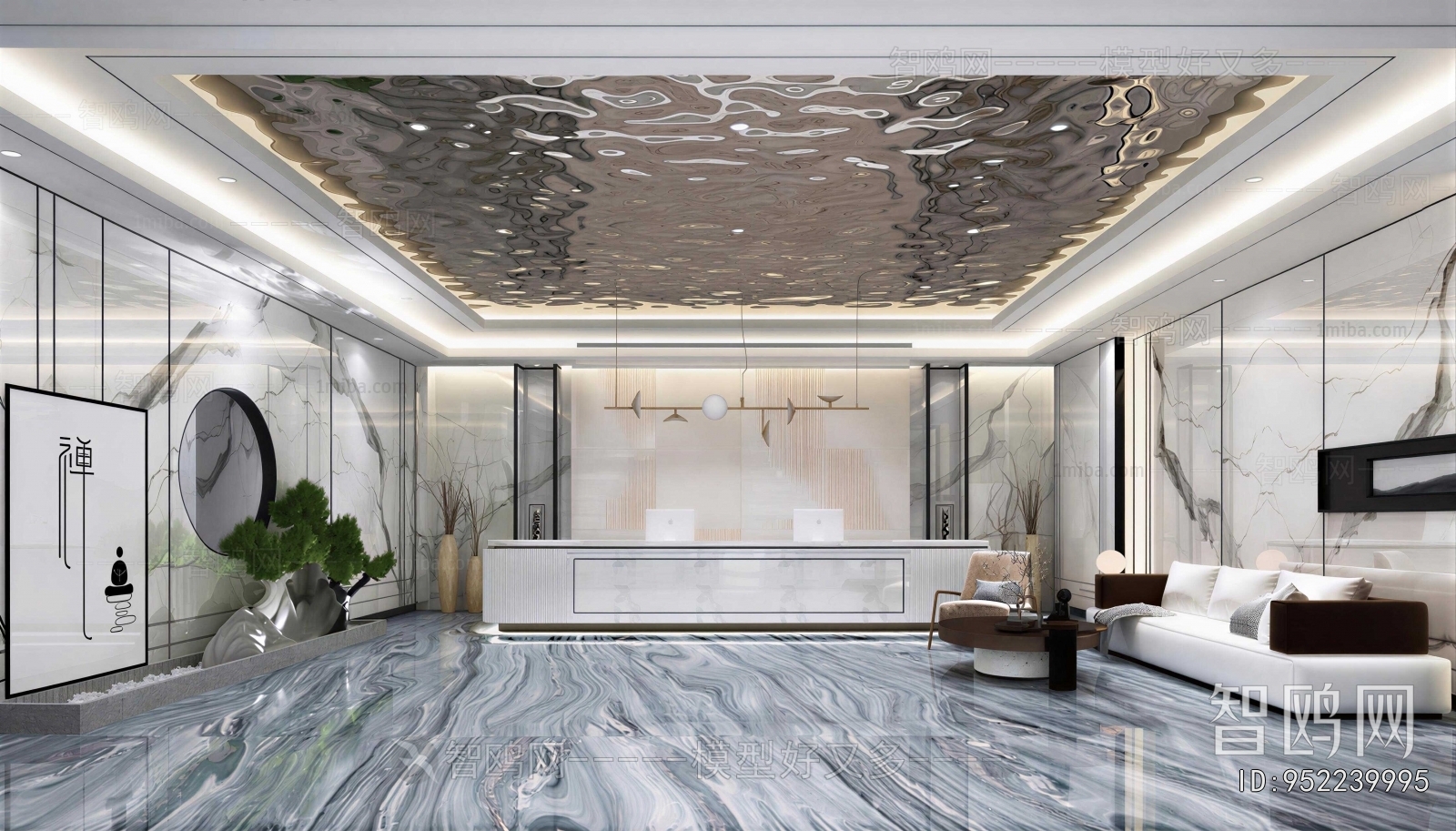 New Chinese Style Lobby Hall