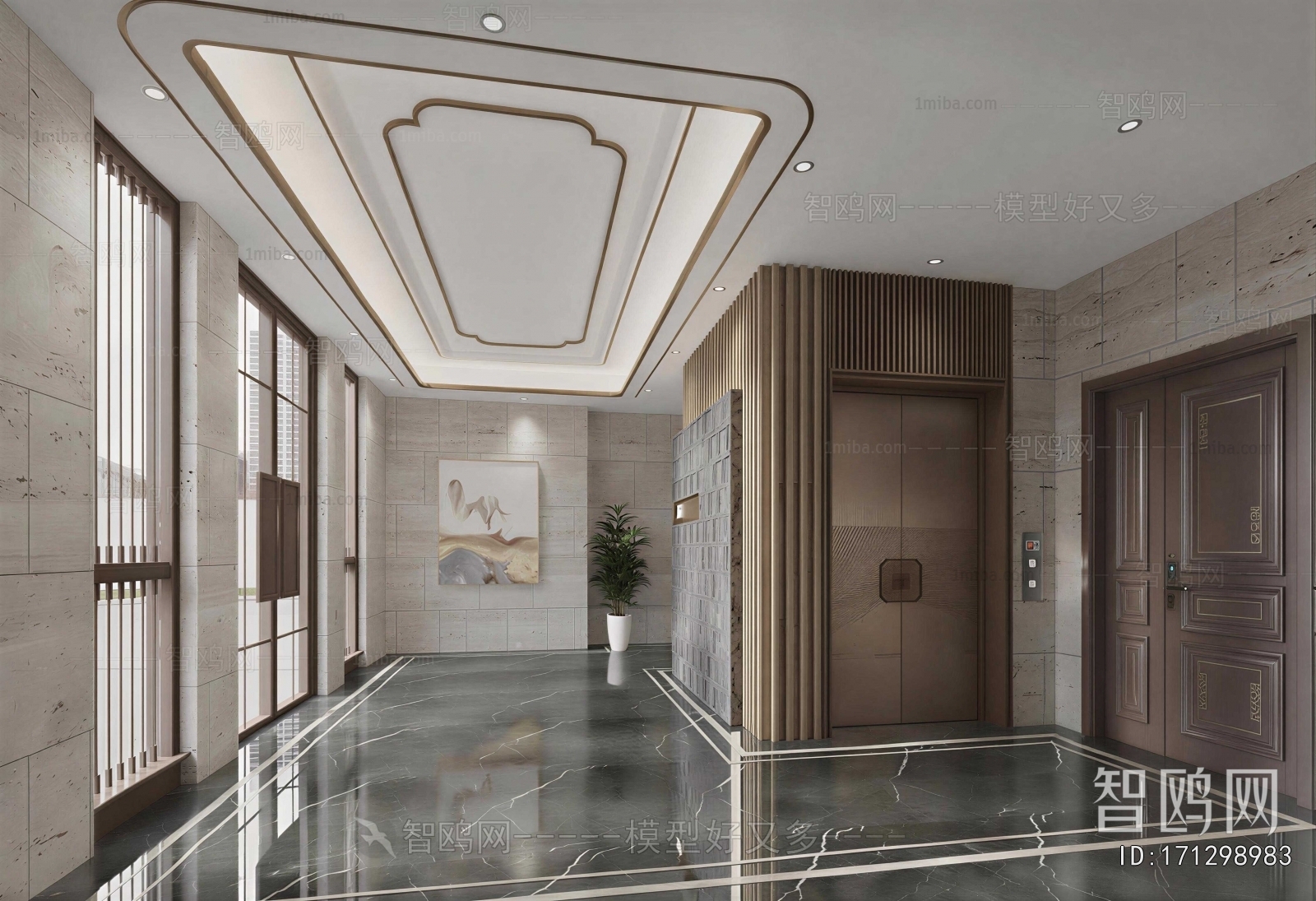 New Chinese Style Lobby Hall