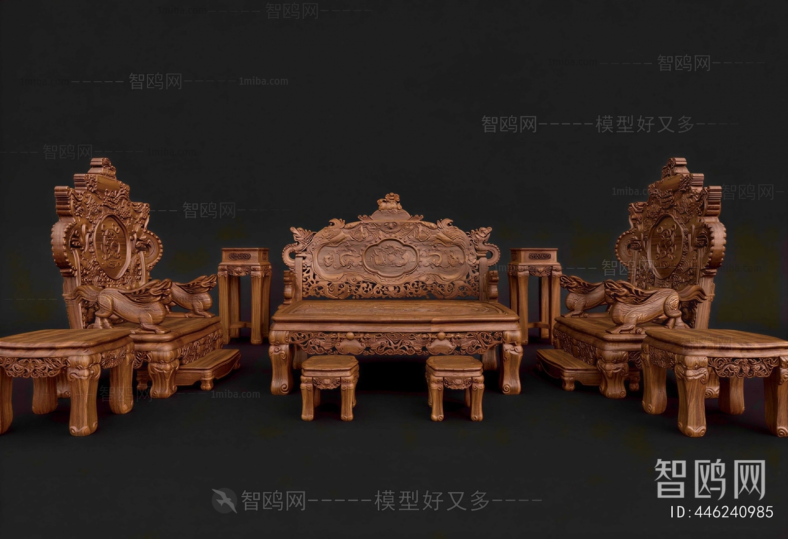 Chinese Style Sofa Combination