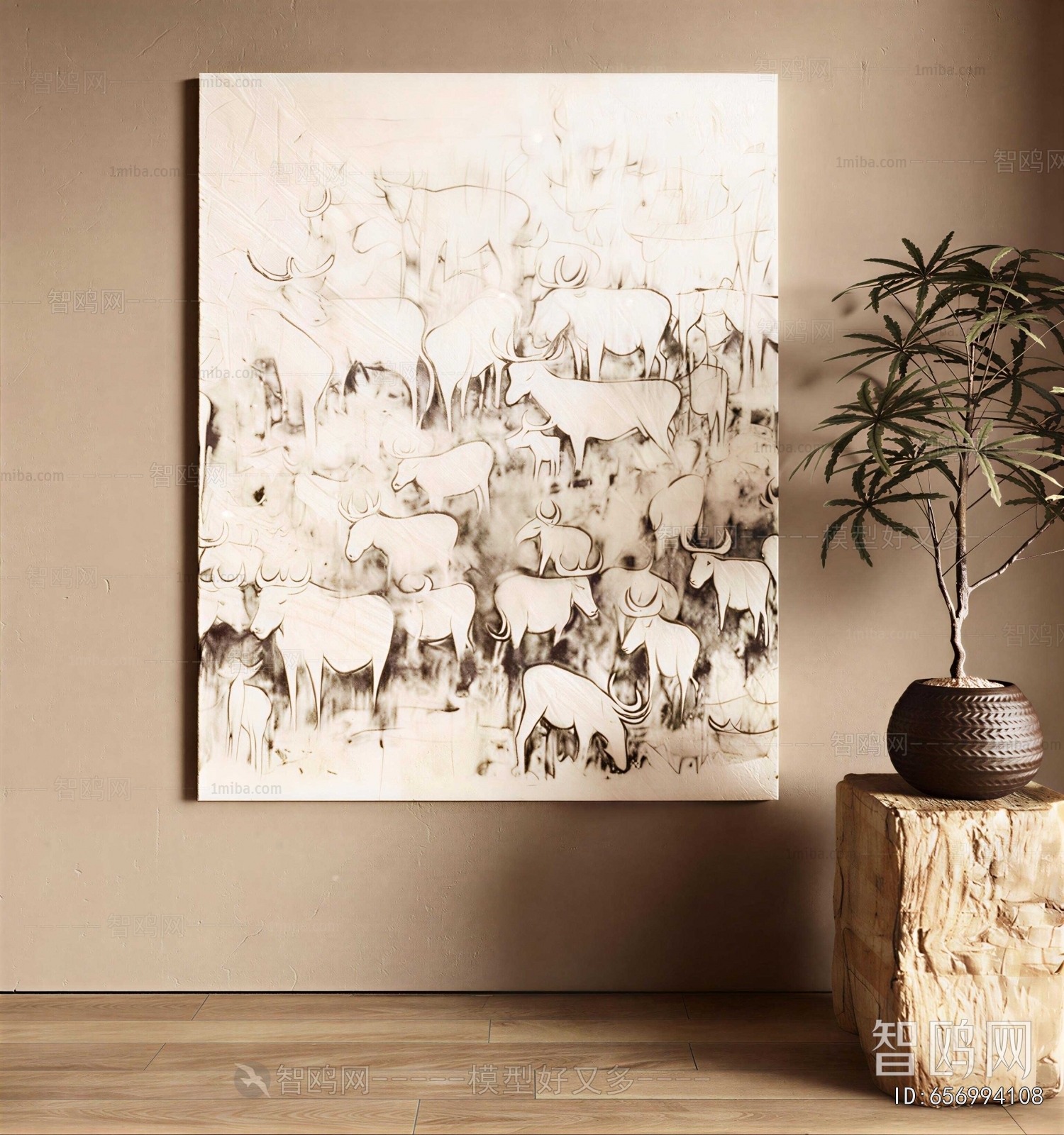 Wabi-sabi Style Painting