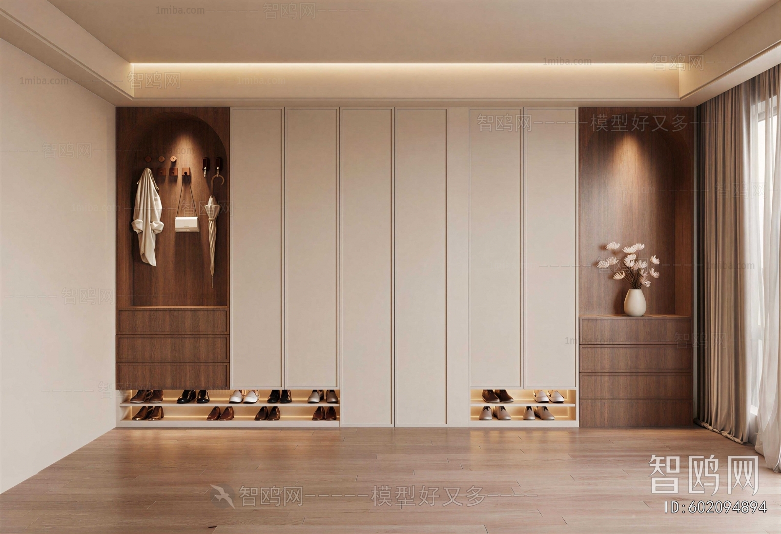 Modern Clothes Storage Area