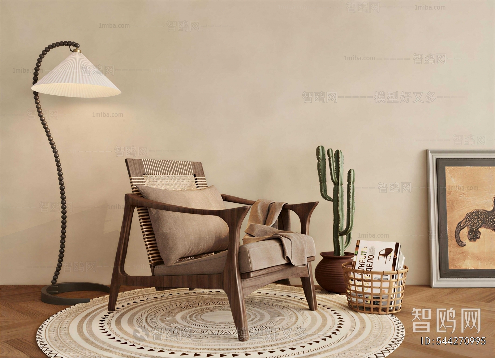 Wabi-sabi Style Lounge Chair