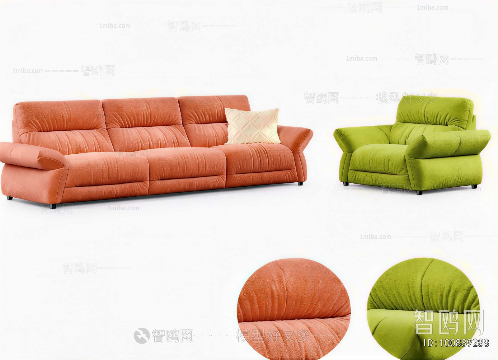 Modern Three-seat Sofa