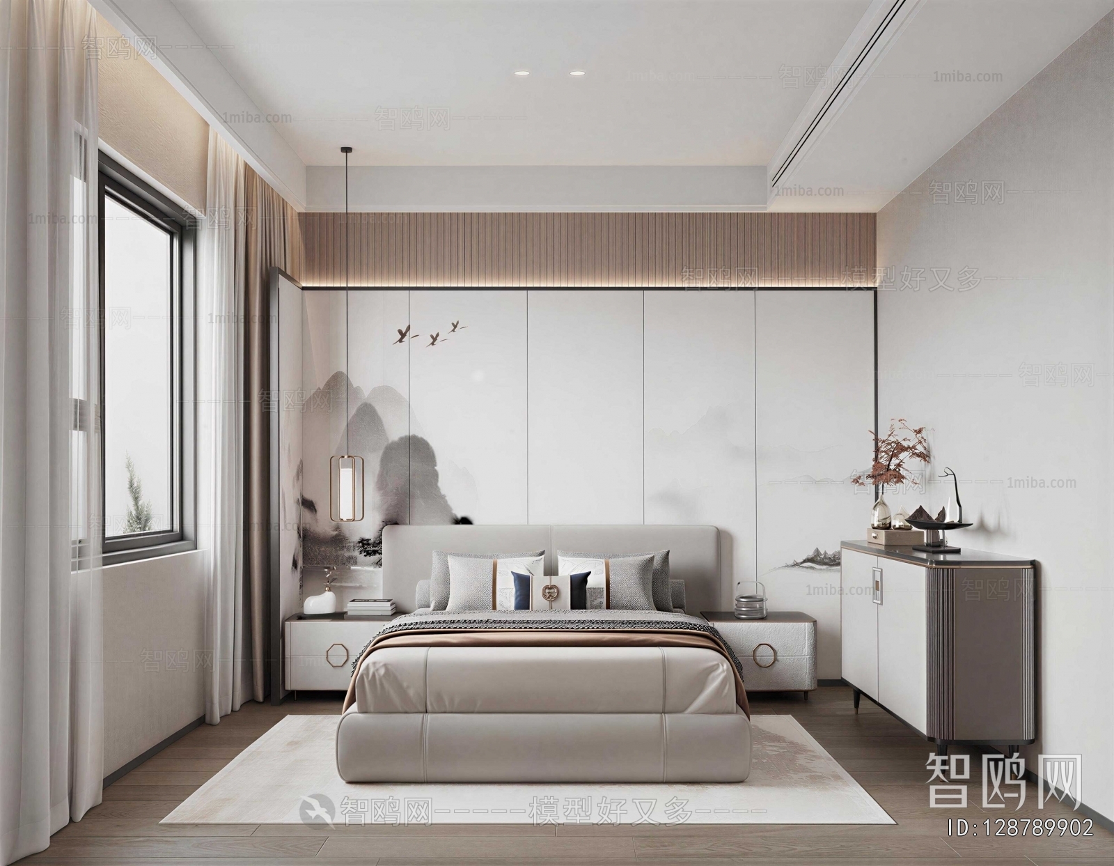 New Chinese Style Bedroom