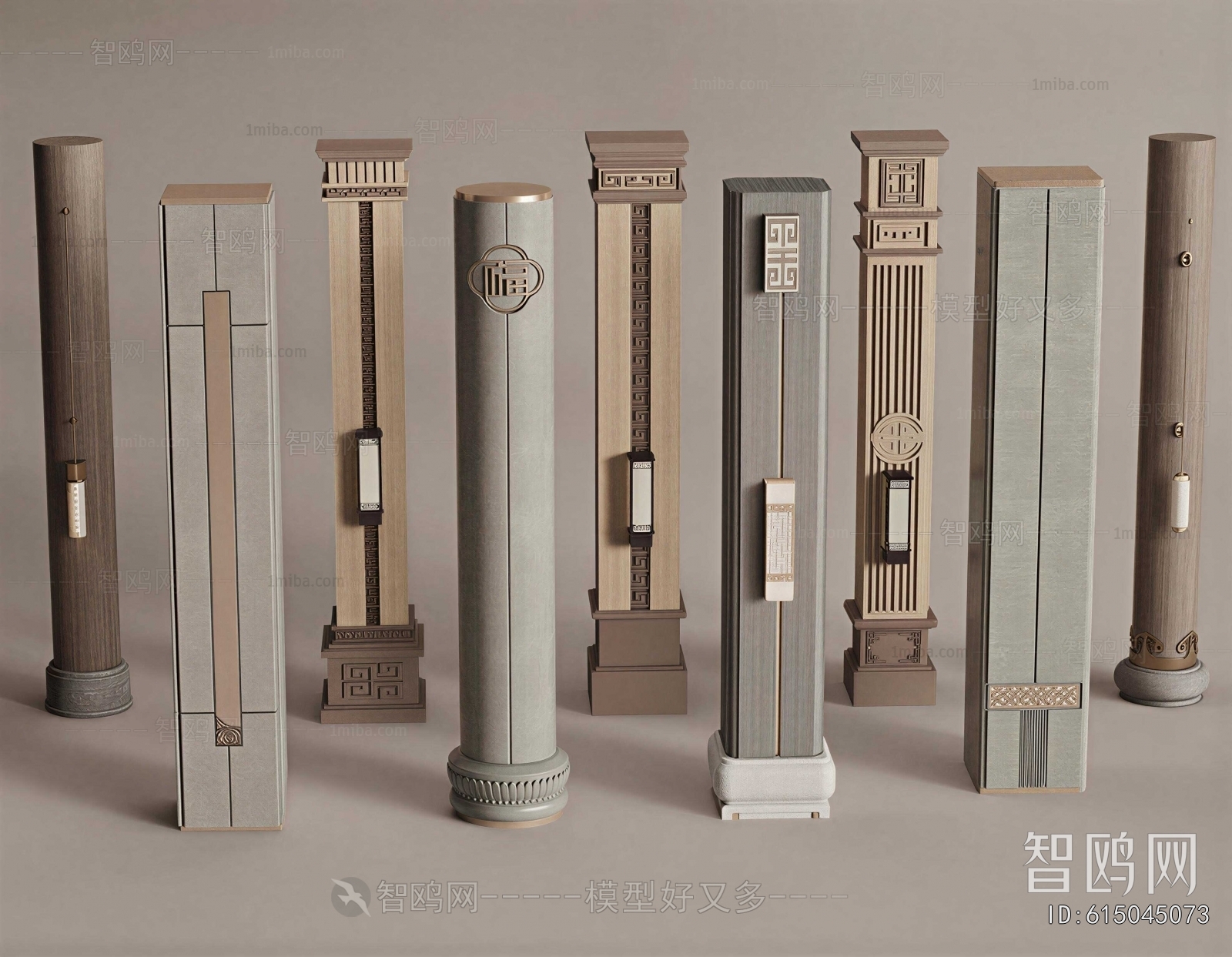 New Chinese Style Column