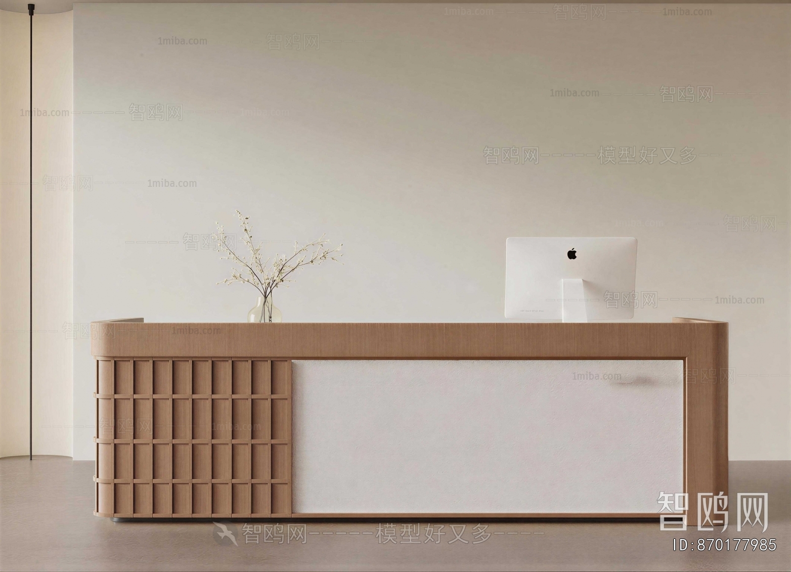 Wabi-sabi Style Reception Desk