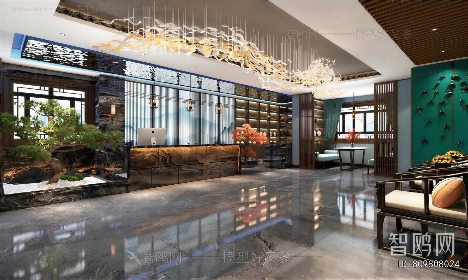 New Chinese Style Lobby Hall