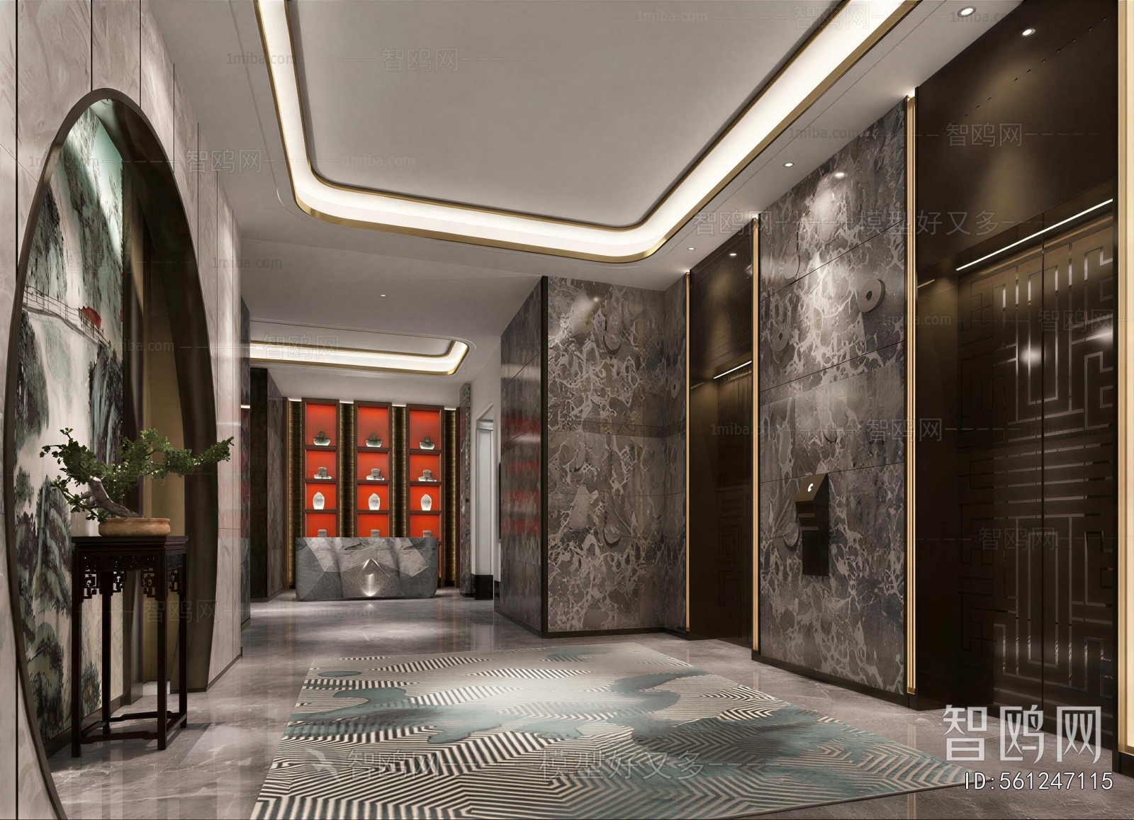 New Chinese Style Lobby Hall