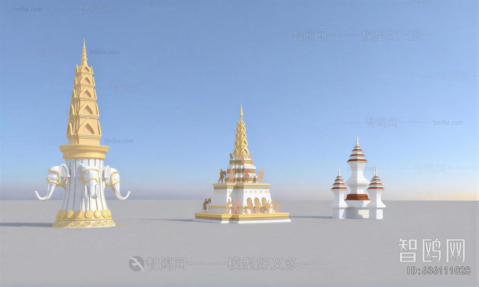 Southeast Asian Style Religious Architecture