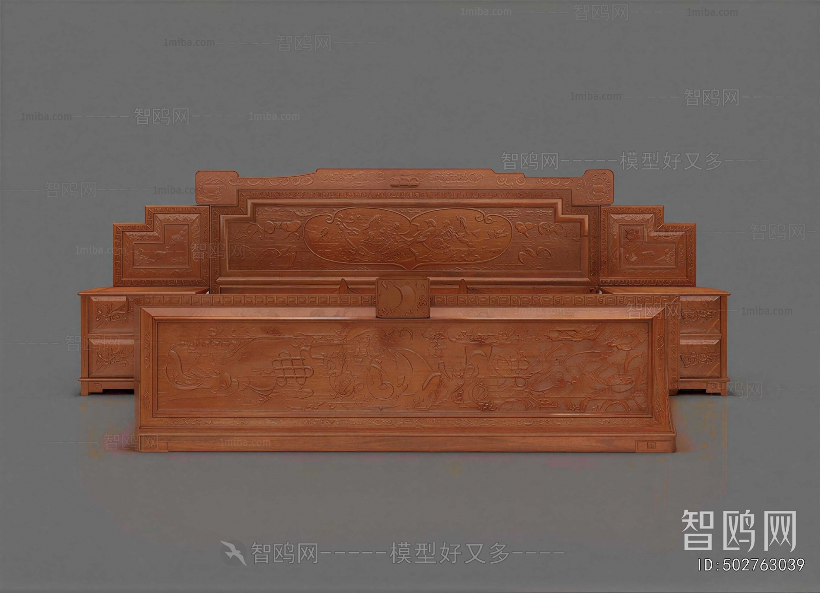Chinese Style Double Bed