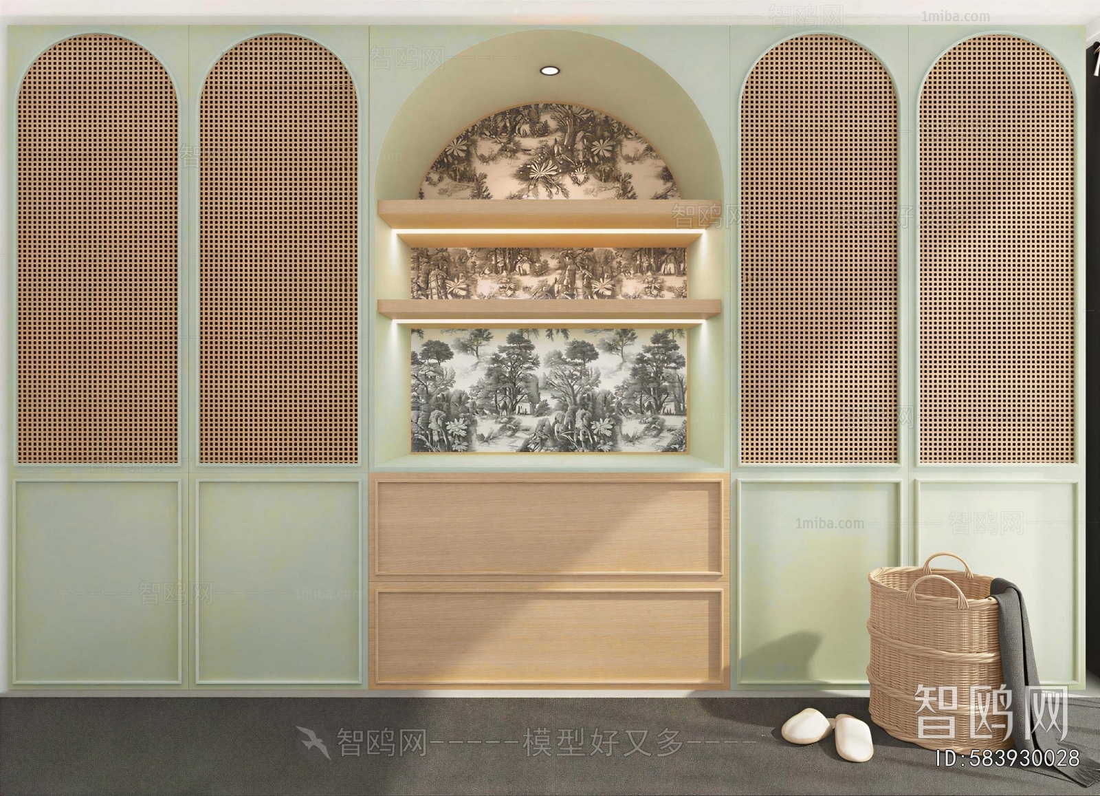 French Style Entrance Cabinet