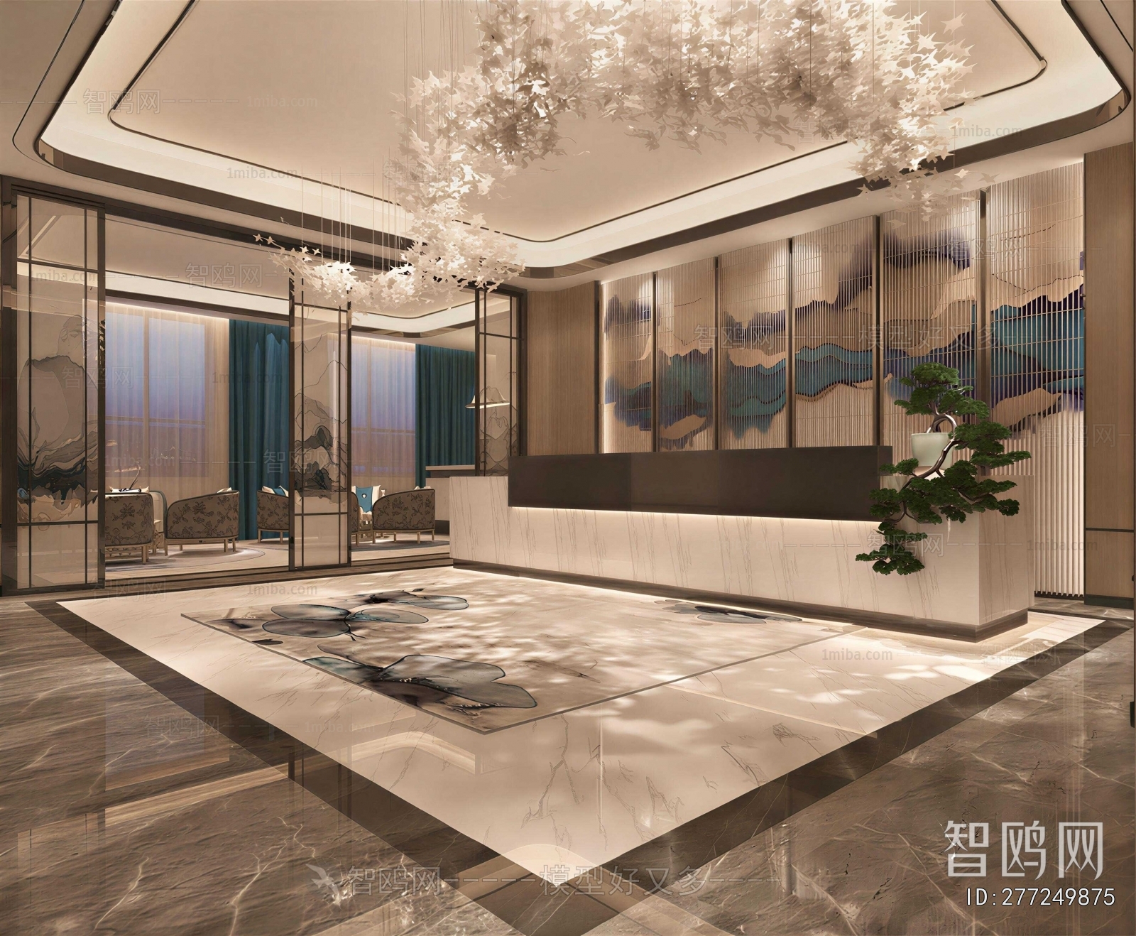 New Chinese Style Lobby Hall