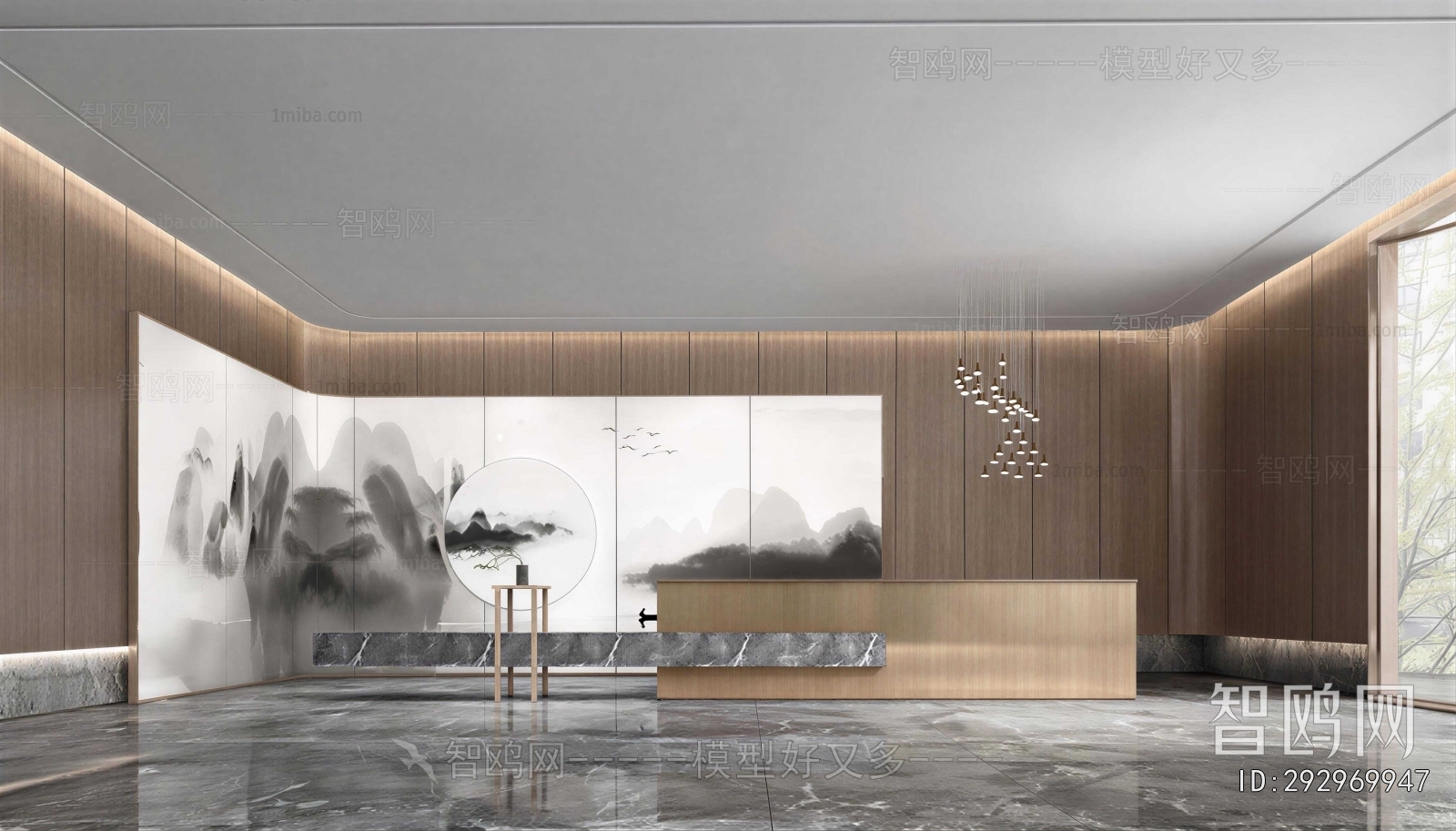 New Chinese Style Lobby Hall