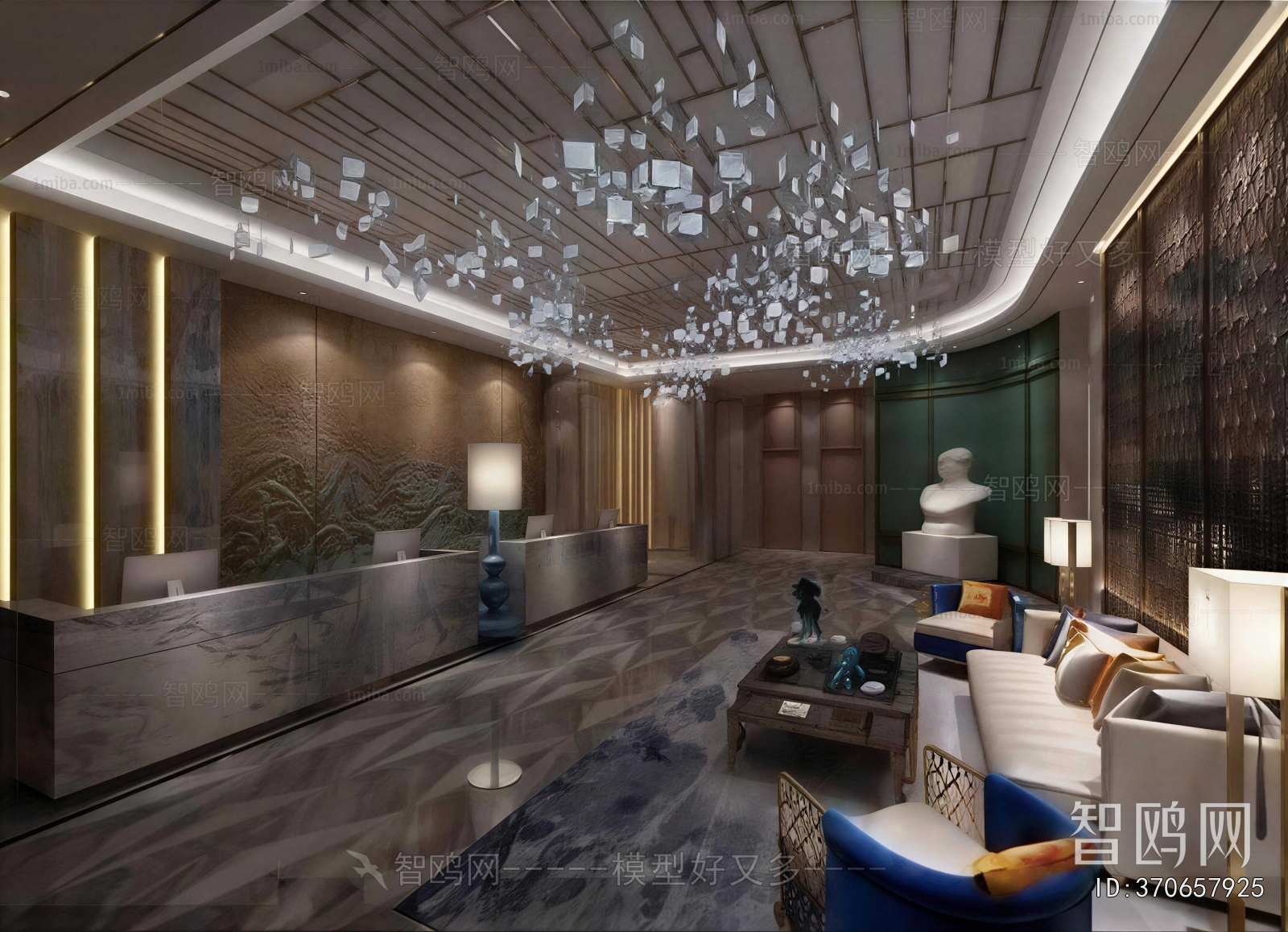 New Chinese Style Lobby Hall