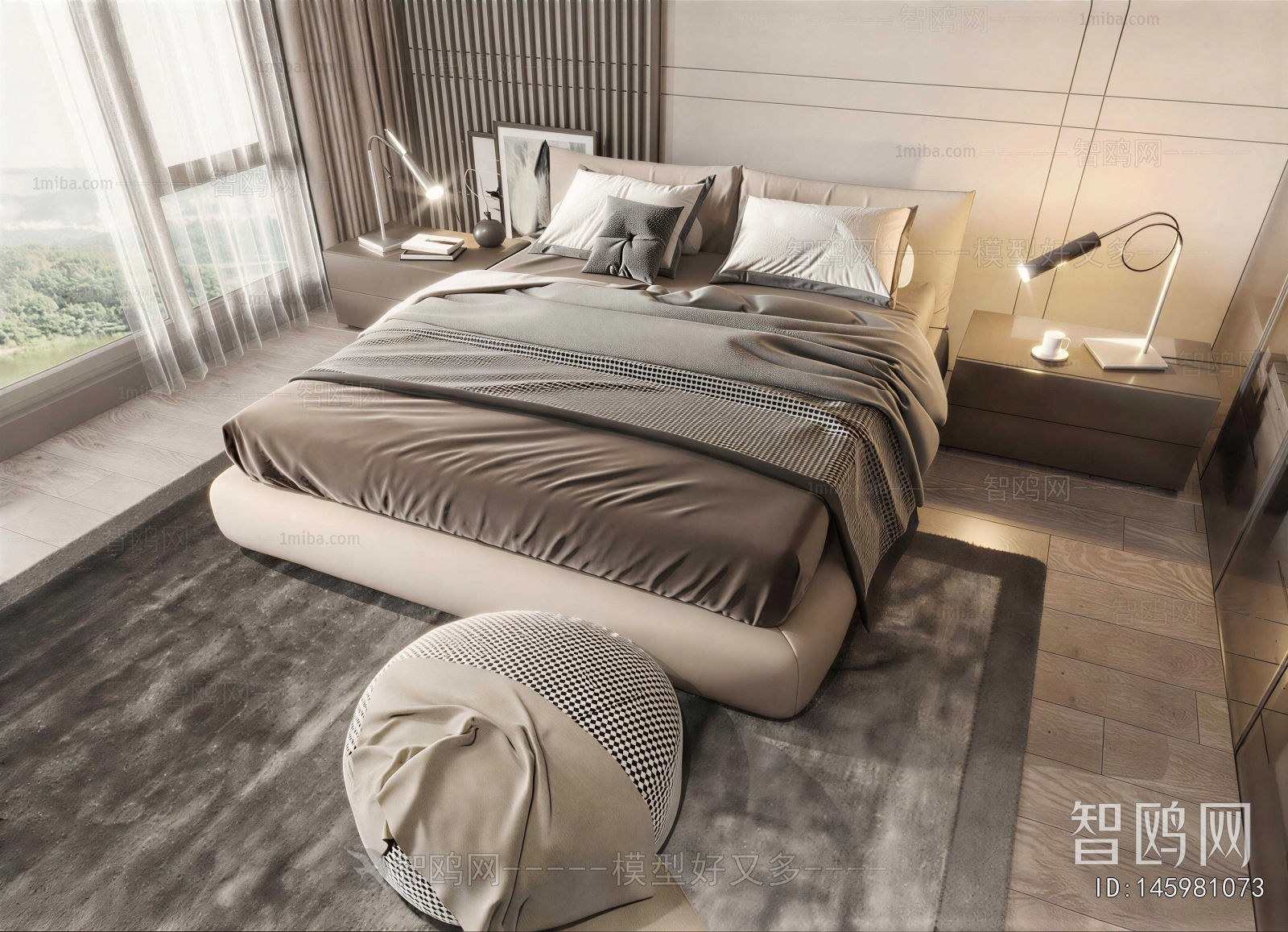 Modern Double Bed