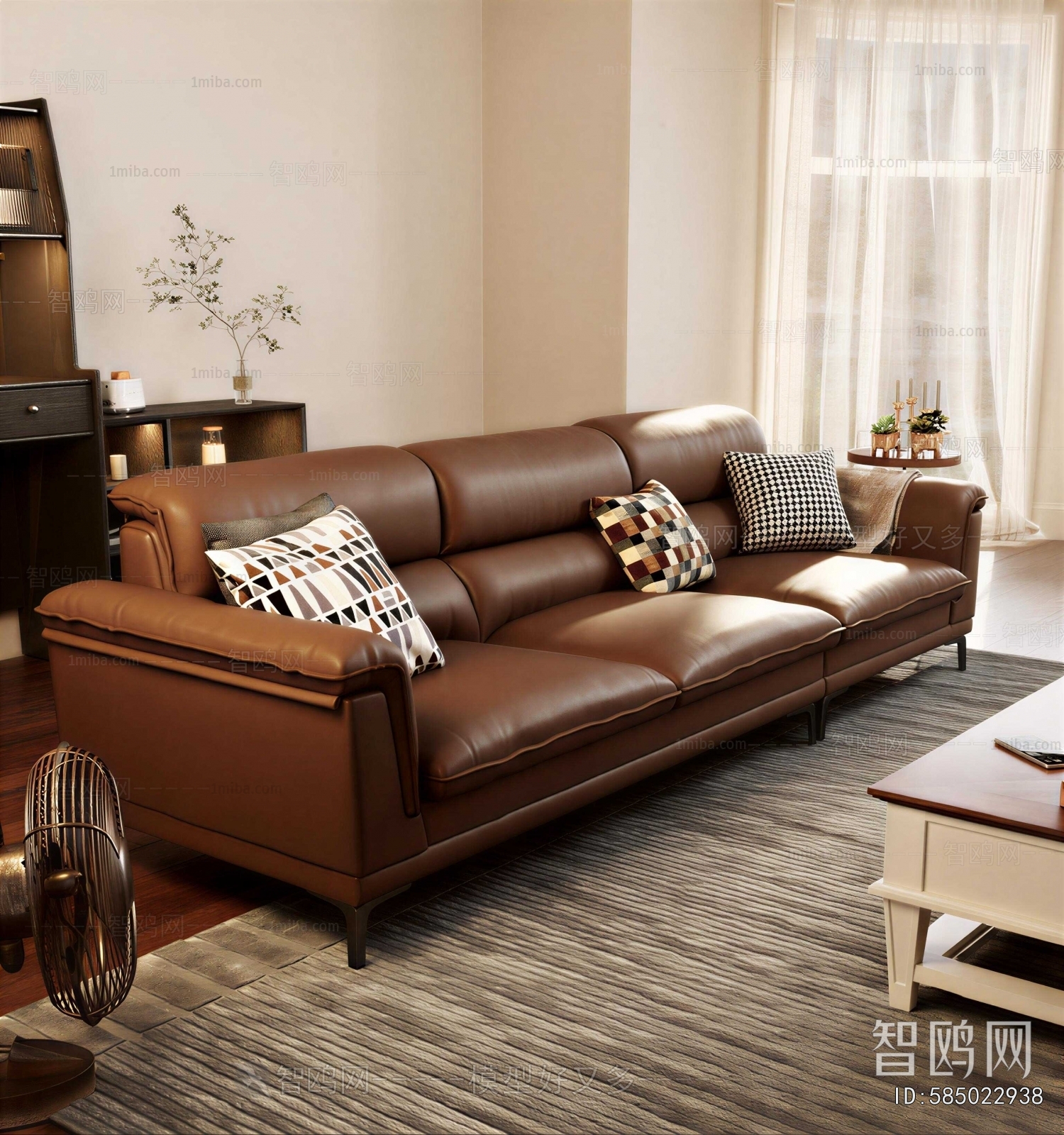 Modern Three-seat Sofa