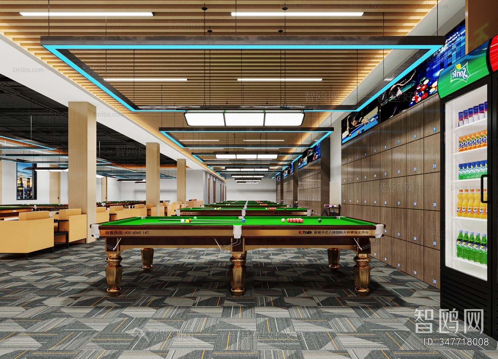 Industrial Style Billiard Room