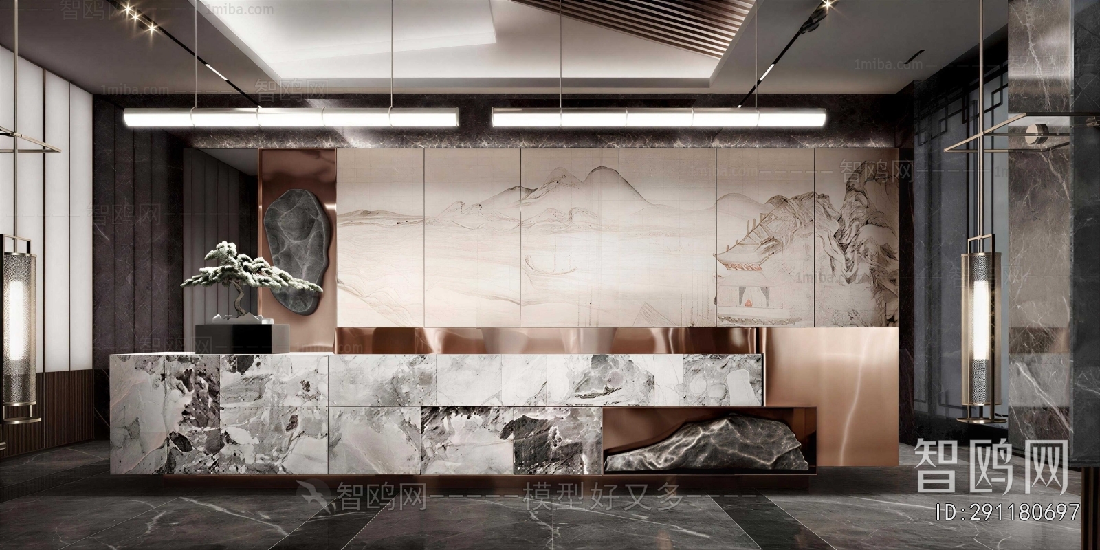 New Chinese Style Lobby Hall