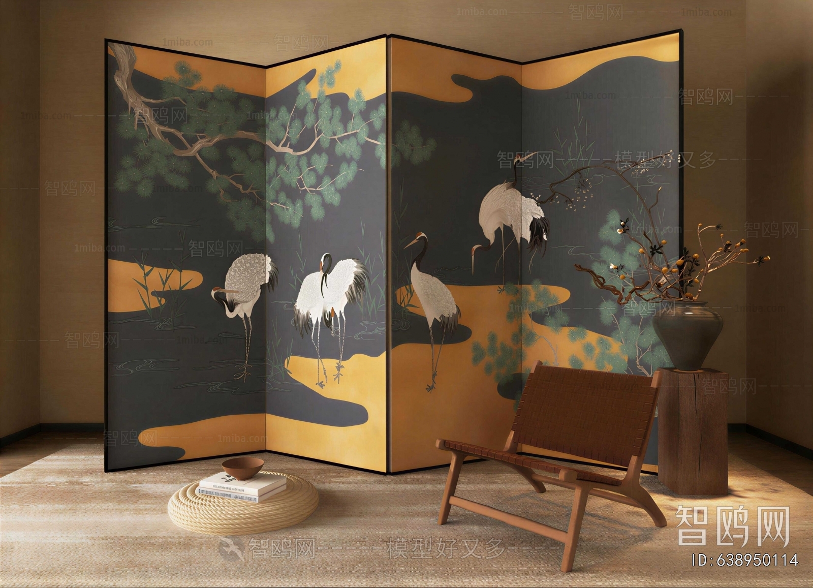 New Chinese Style Lounge Chair
