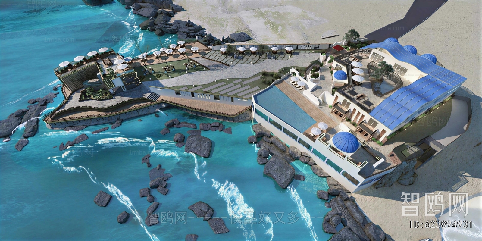 Modern Architectural Bird's-eye View Planning