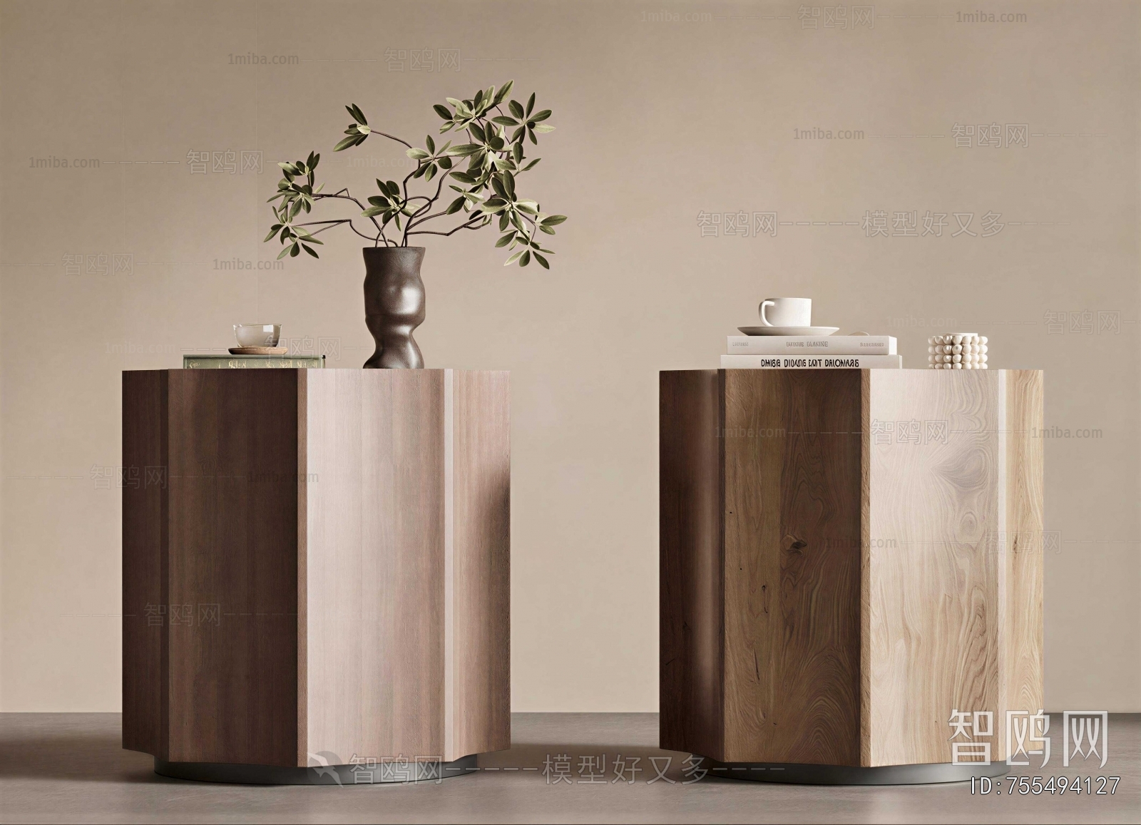 Wabi-sabi Style Side Table/corner Table