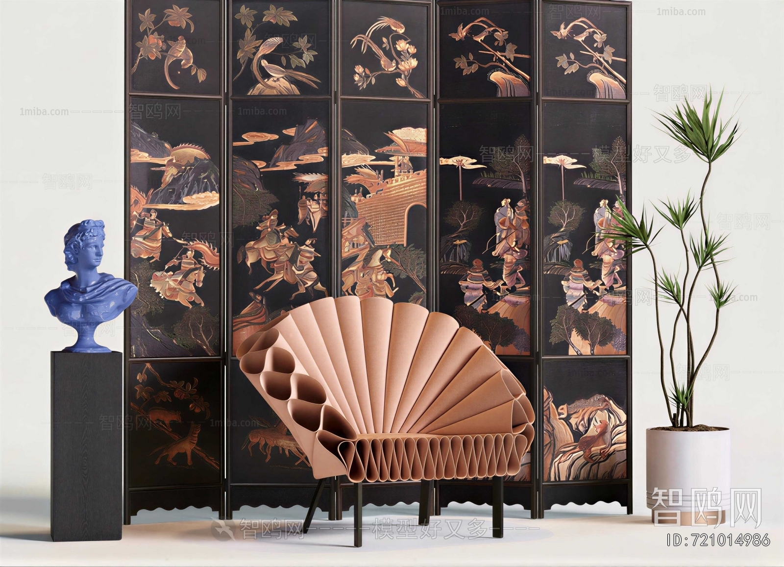 New Chinese Style Lounge Chair