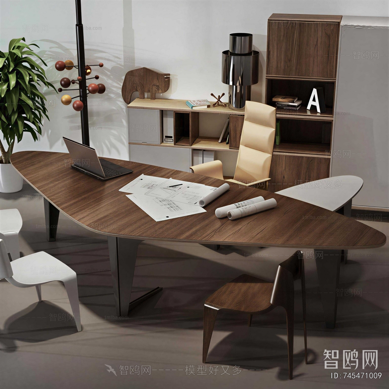 Modern Office Desk And Chair