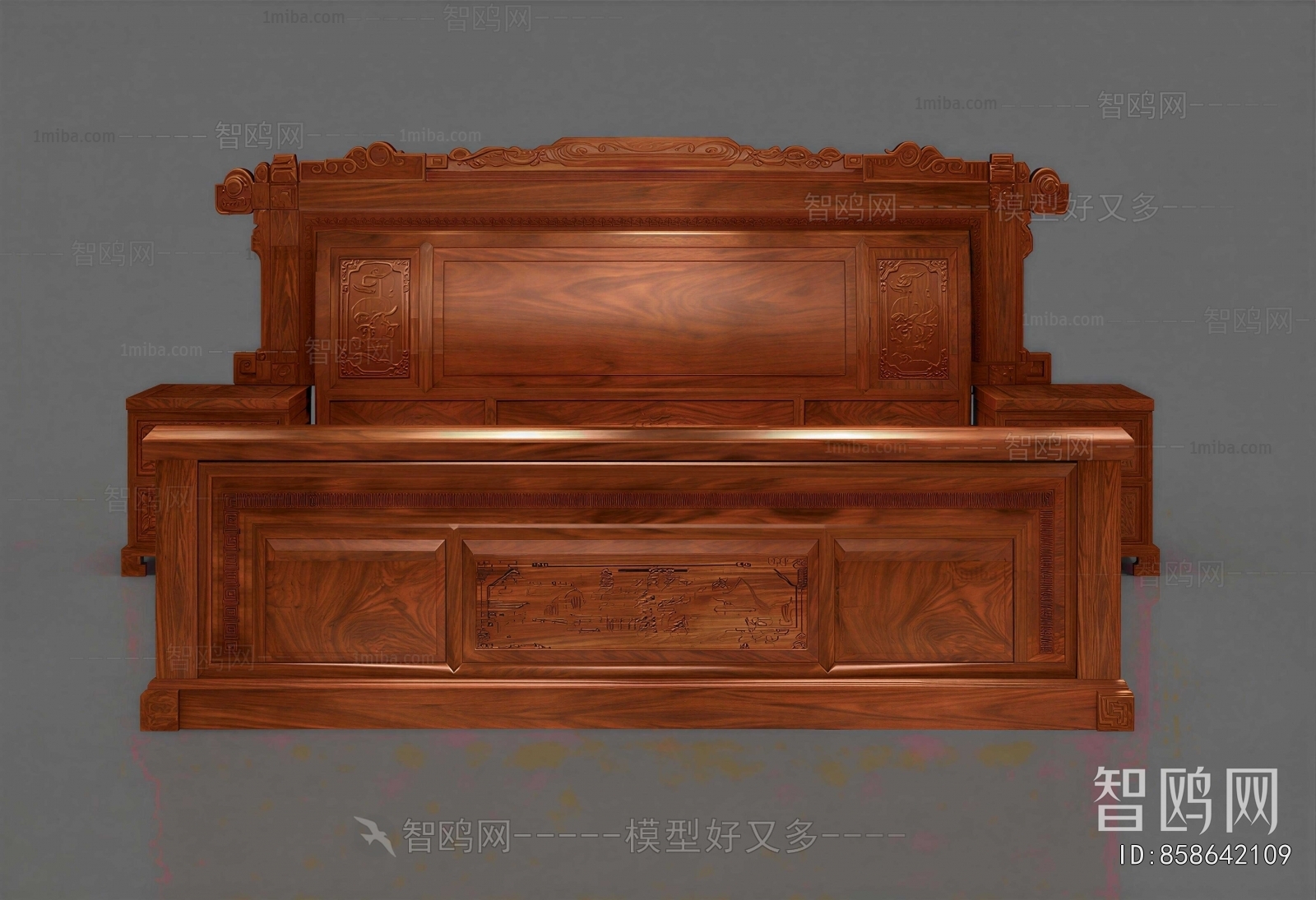 Chinese Style Double Bed