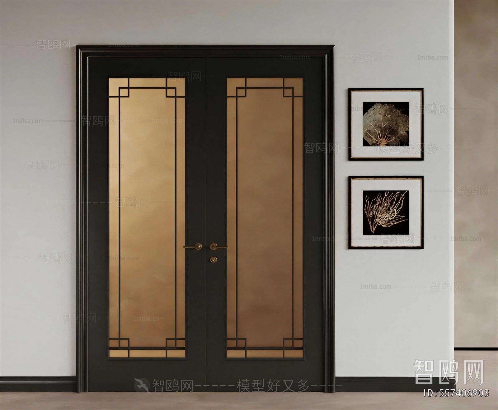 New Classical Style Double Door