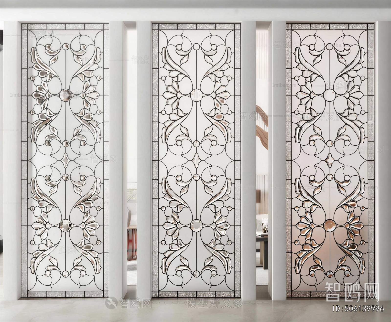 French Style Glass Screen Partition