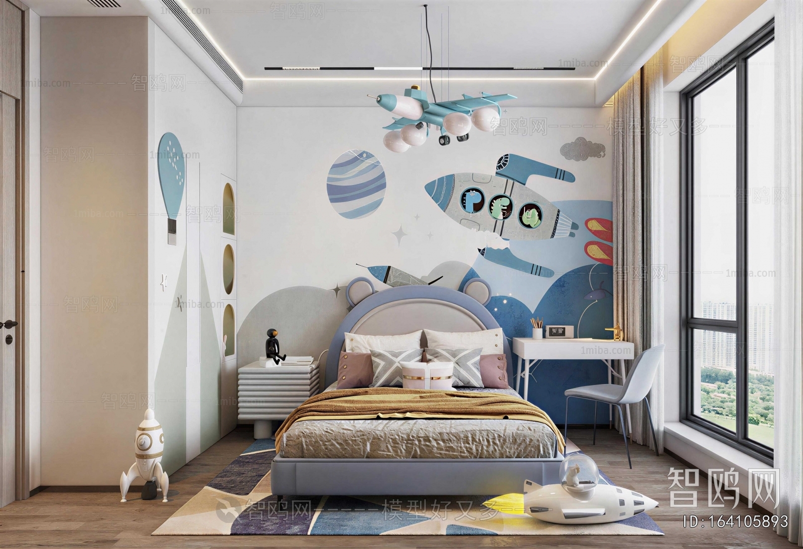 Modern Boy's Room And Son's Room
