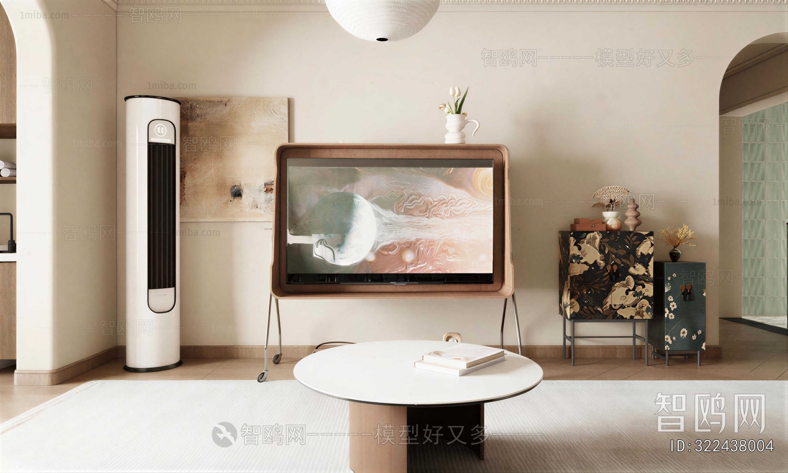 Wabi-sabi Style TV Set