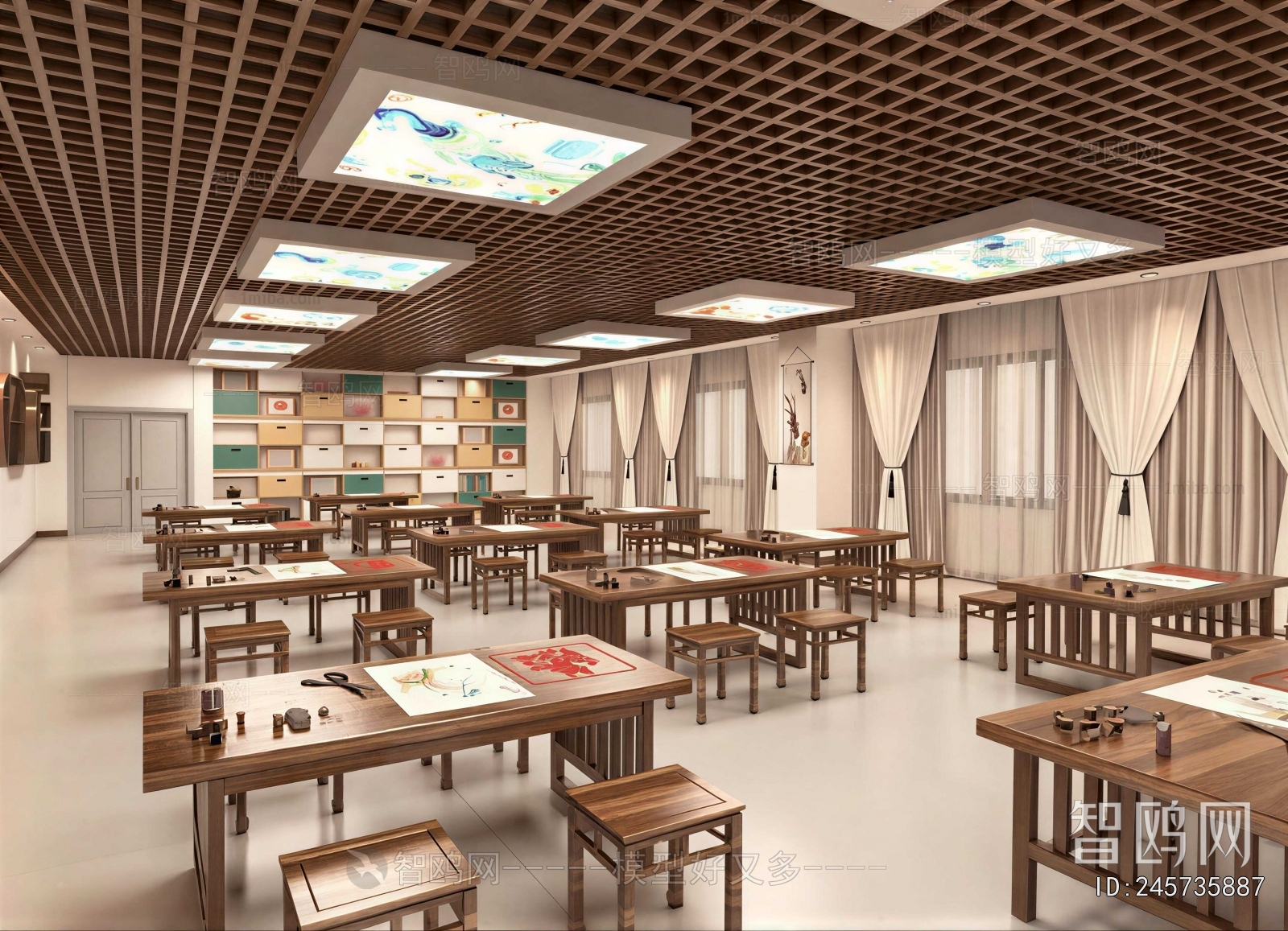 New Chinese Style School Classrooms