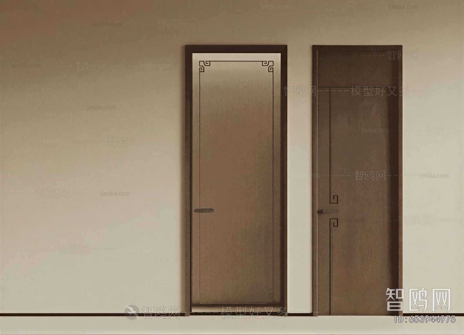 New Chinese Style Single Door